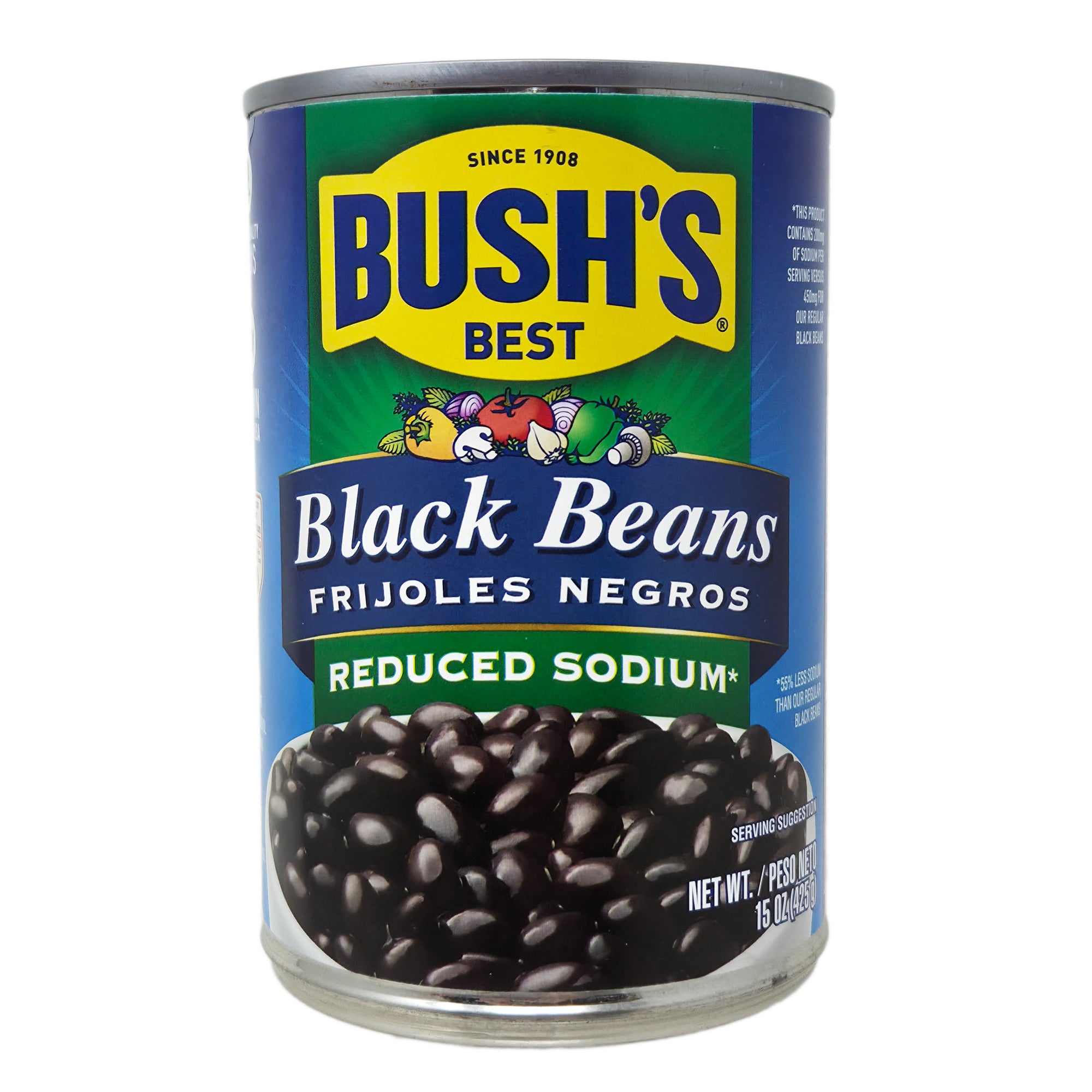 Bush's Best Reduced Sodium Black Beans - 15oz - Healthy Heart Market